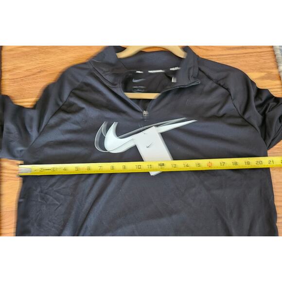 Nike Running Black and White Logo Sweatshirt Size Large - Picture 6 of 7
